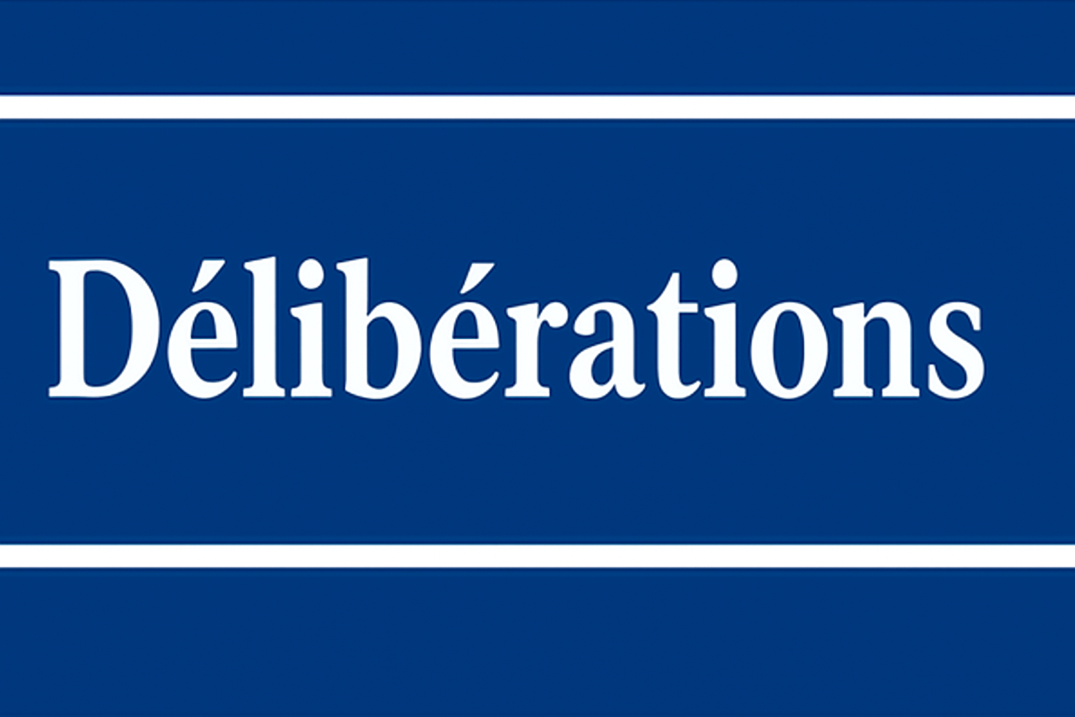 Délibérations de la session ordinaire du deuxième semestre